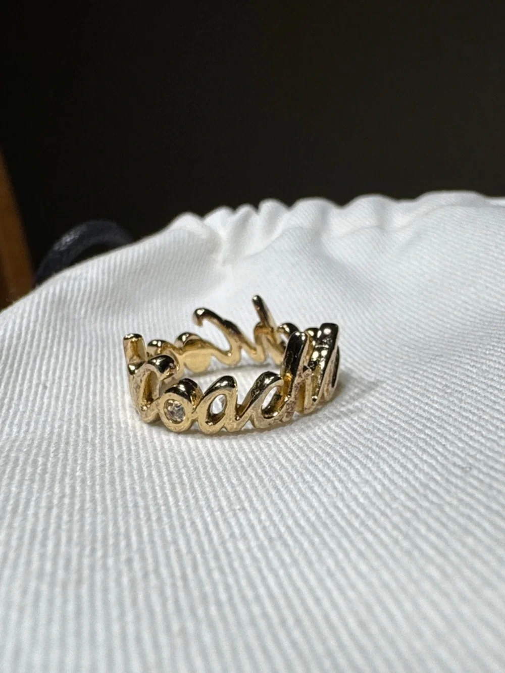 COACH SCRIPT RING - Picture 5 of 9